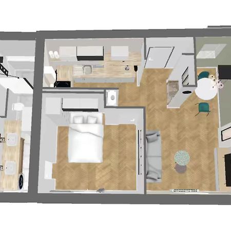Appartchic - Appartement Standing - Plein Centre & Parking Prive Креон Экстерьер фото